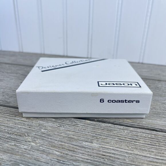 Jason Designer Collection Coasters (6) Flower Box Pattern New Zealand Vi… - Picture 3 of 12